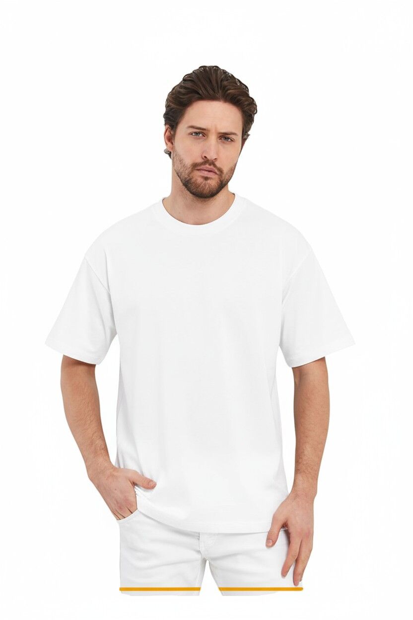 Beyaz Oversize Tişört
