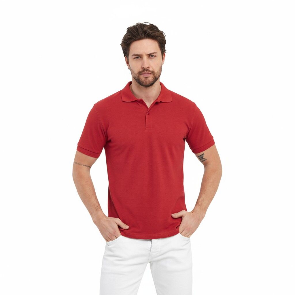 Kappa Polo Yaka Kırmızı Tişört