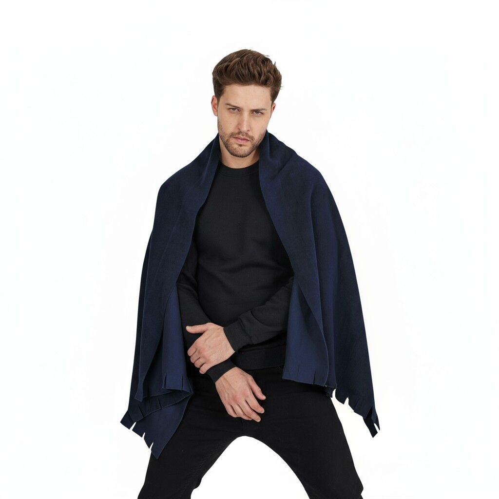 LACİVERT POLAR ŞAL