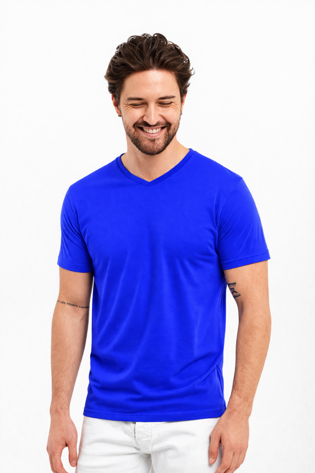 Sax V Yaka  Tişört