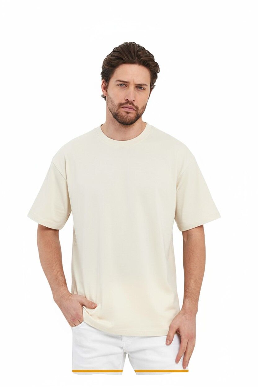Bej Oversize Tişört